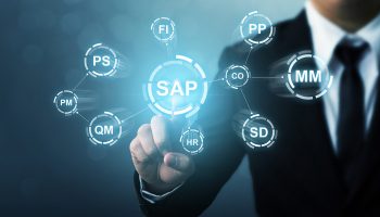 Business management software (SAP). ERP enterprise resources planning system concept Business management software (SAP). ERP enterprise resources planning system concept
